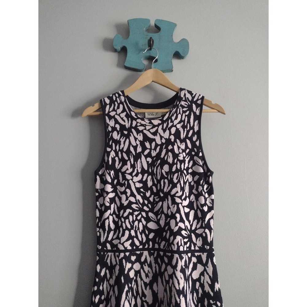 Elizs J Sleeveless Fit & Flare Knit Dress Size Me… - image 3