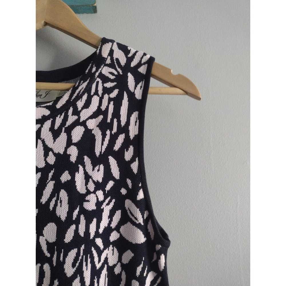 Elizs J Sleeveless Fit & Flare Knit Dress Size Me… - image 4