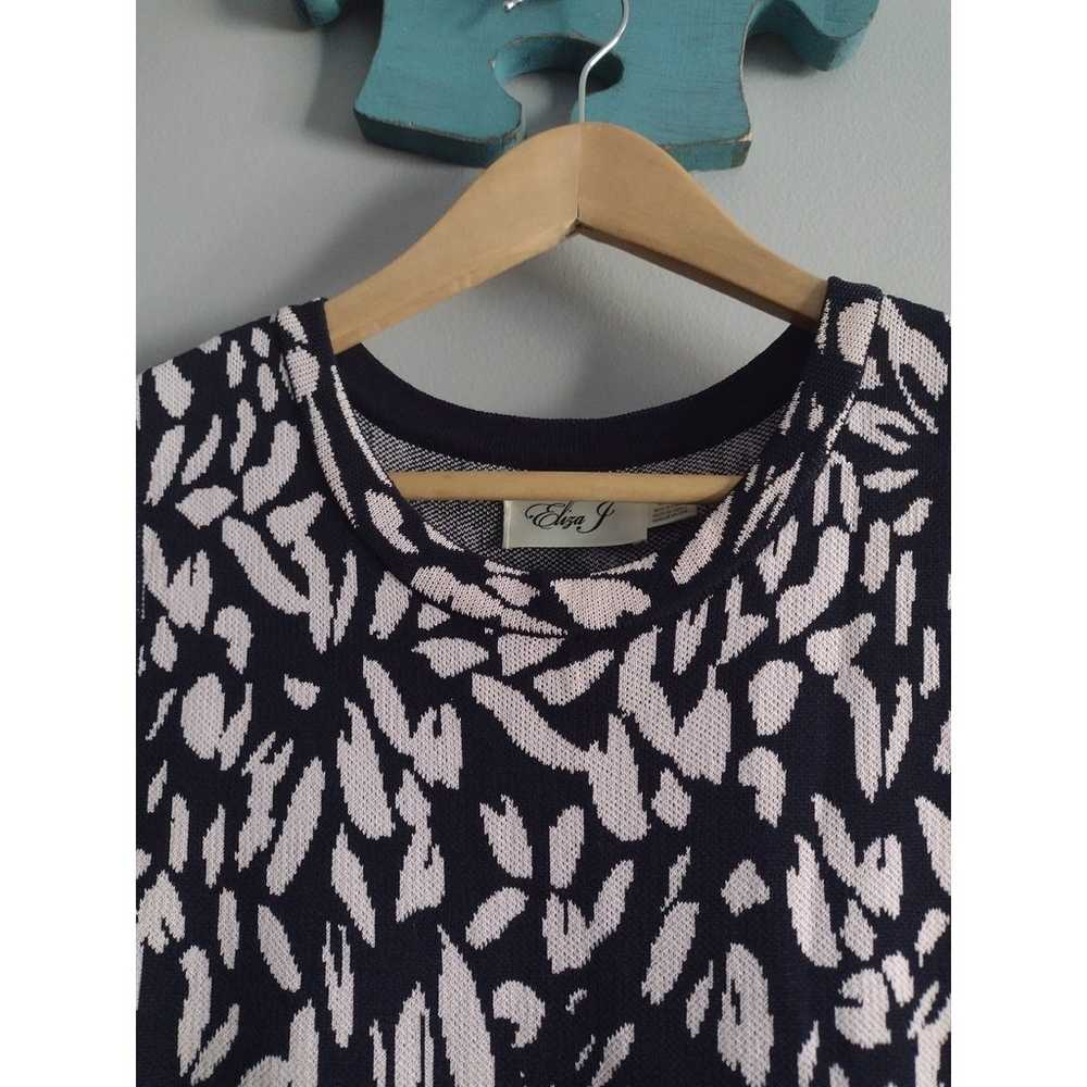 Elizs J Sleeveless Fit & Flare Knit Dress Size Me… - image 5