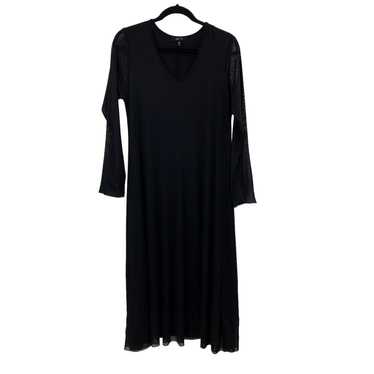 Comfy USA Washington Maxi Dress Black Sheer long … - image 1