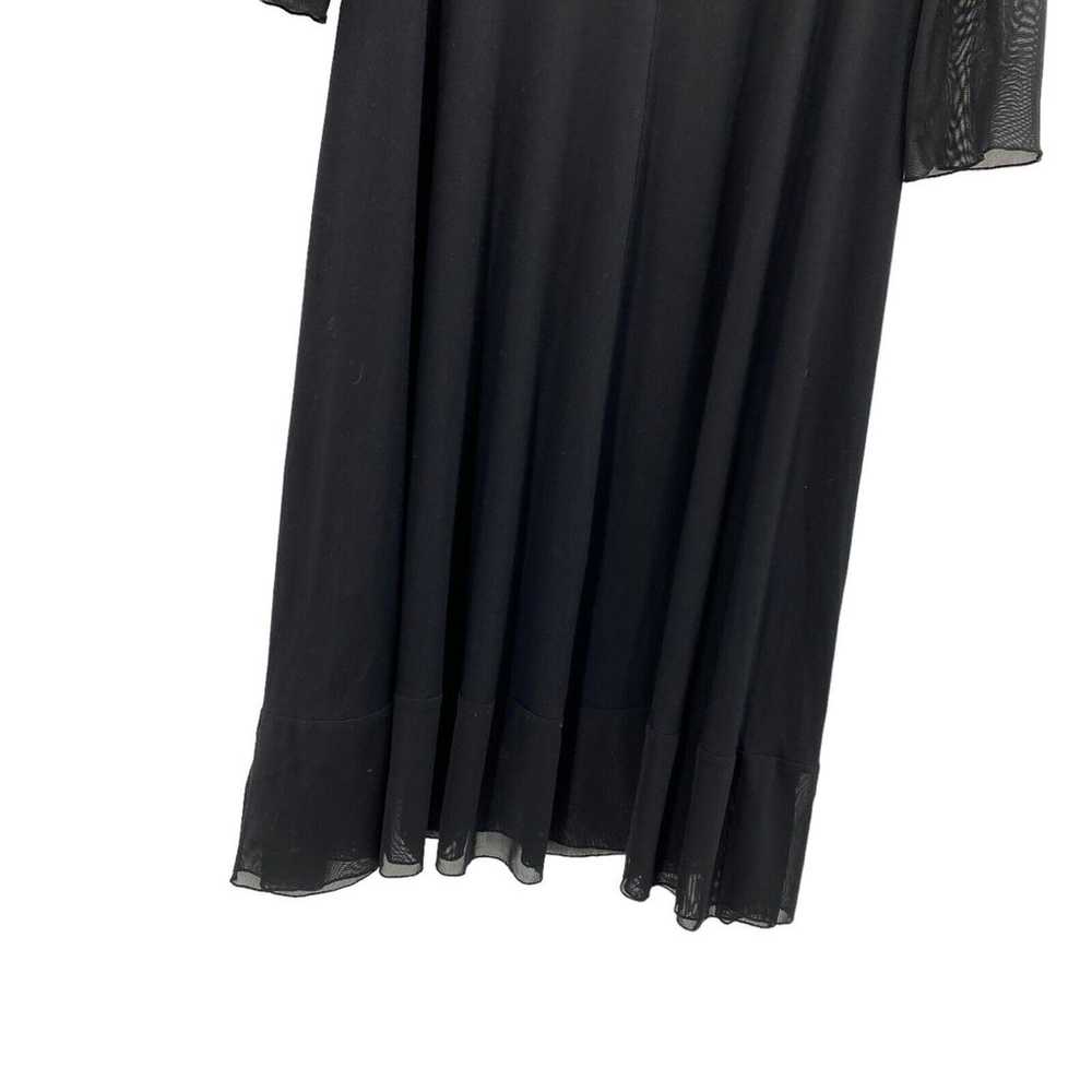 Comfy USA Washington Maxi Dress Black Sheer long … - image 5
