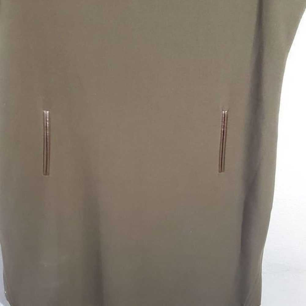 Daniel Cremieux faux leather trimmed sheath dress - image 2