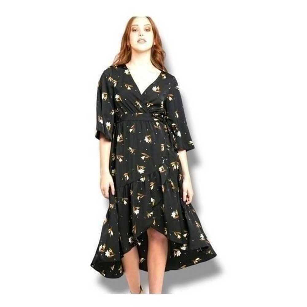 Saltwater Luxe Veronica Midi Dress in Black Floral - image 1