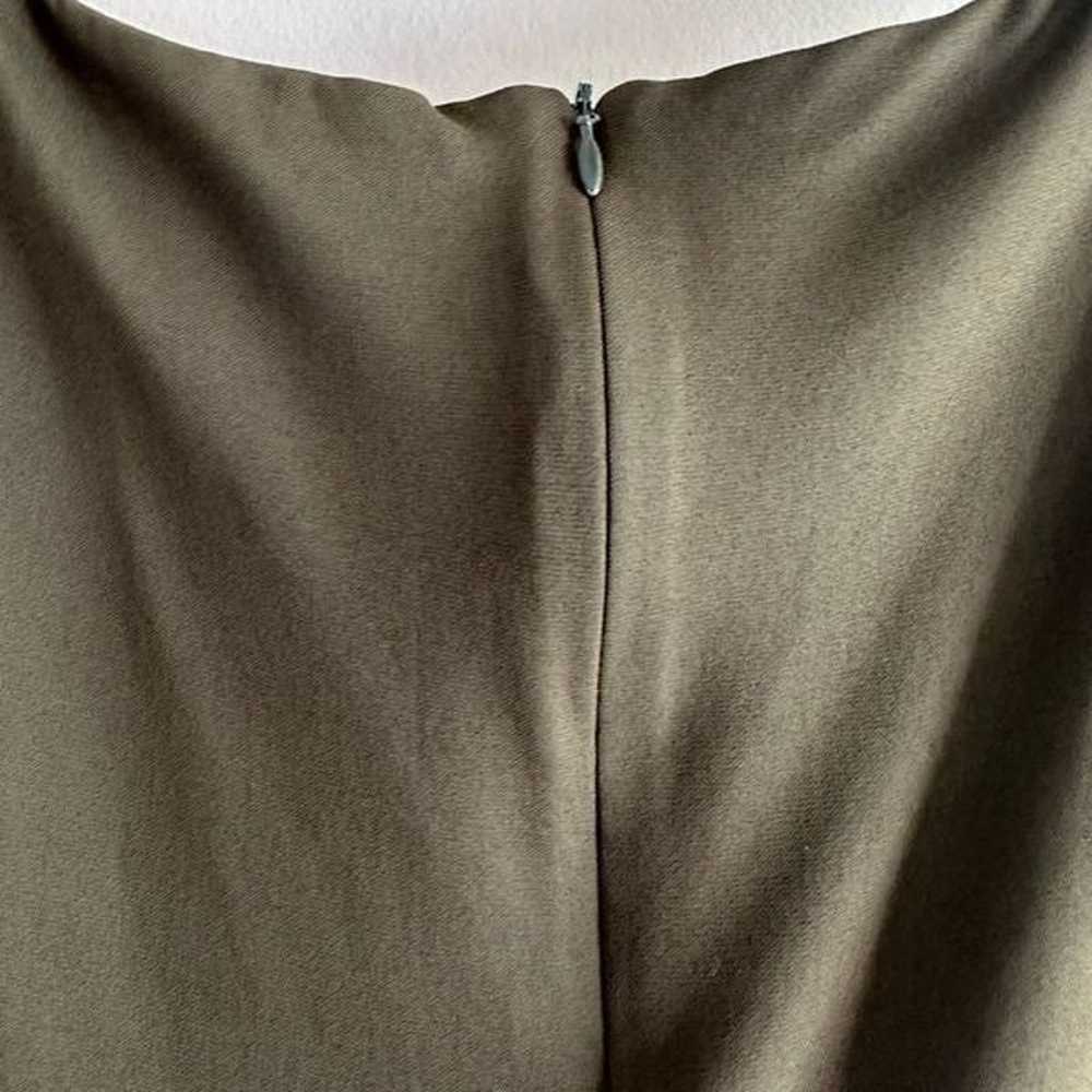 Michael Kors Dark Olive Green V Neck || size 6 - image 4