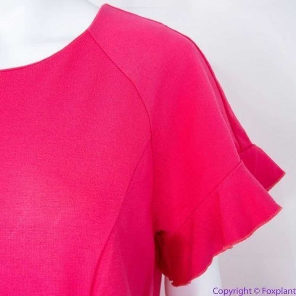 NEW Eloquii pink ruffle short sleeve crewneck sho… - image 10