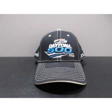 NASCAR Nascar Hat Cap Strap Back Black White Dayto