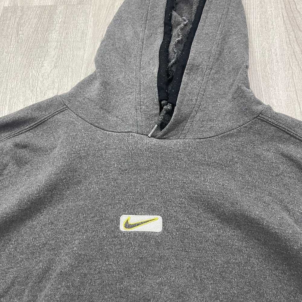 Nike VINTAGE 90s Nike Center Swoosh Hooded Sweats… - image 3