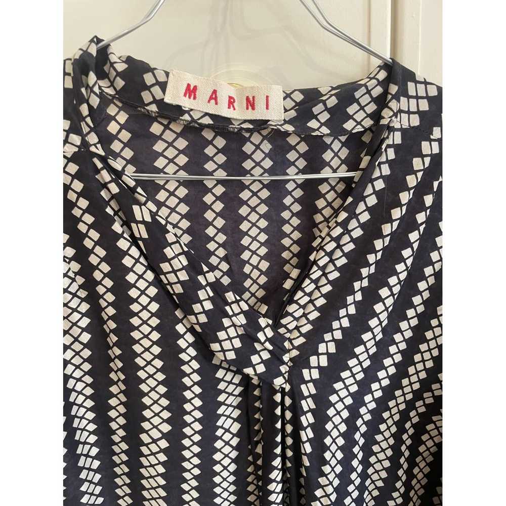 Marni Silk mid-length dress - image 9