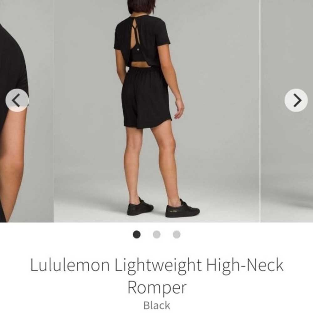 Lululemon Lightweight High Neck Romper in Black - image 3