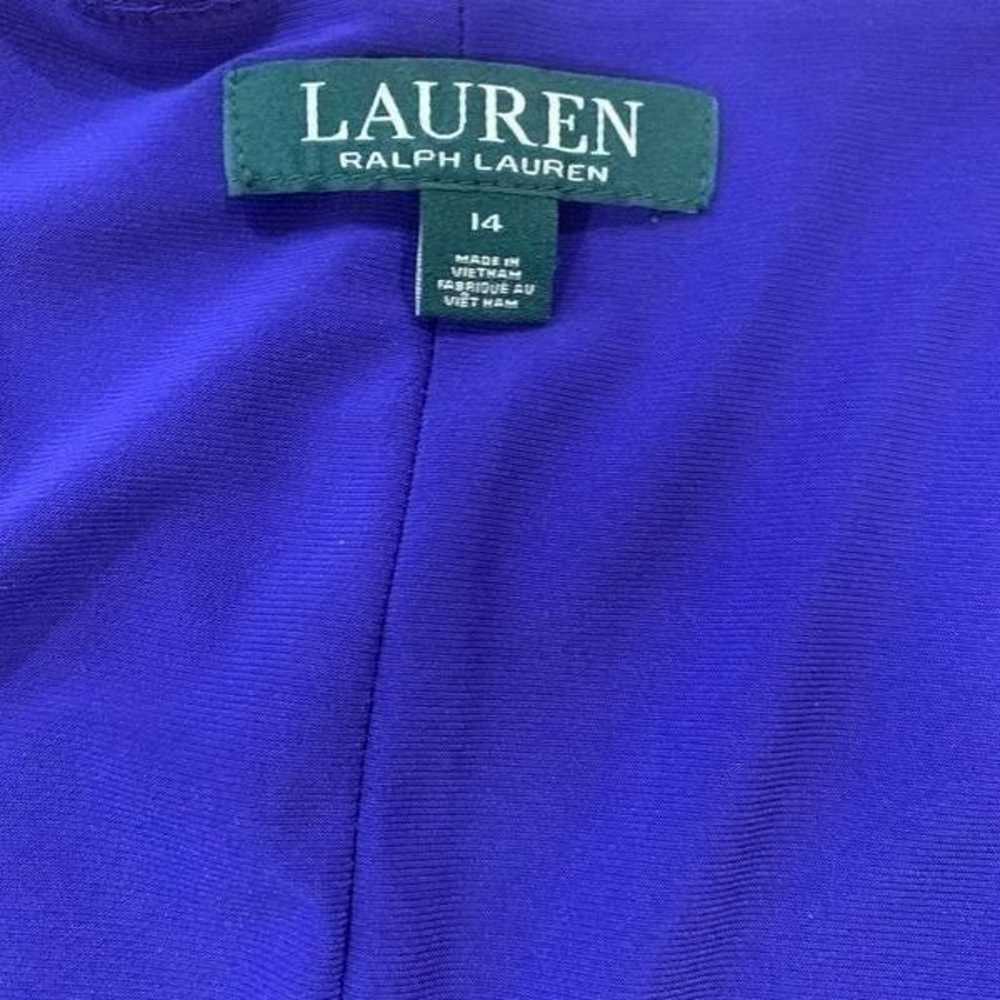 Lauren by Ralph Lauren Flounce Sleeve V-Neck Dres… - image 3