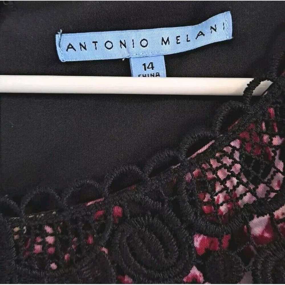 Antonio Melani Black Floral Crochet Overlay Elega… - image 4