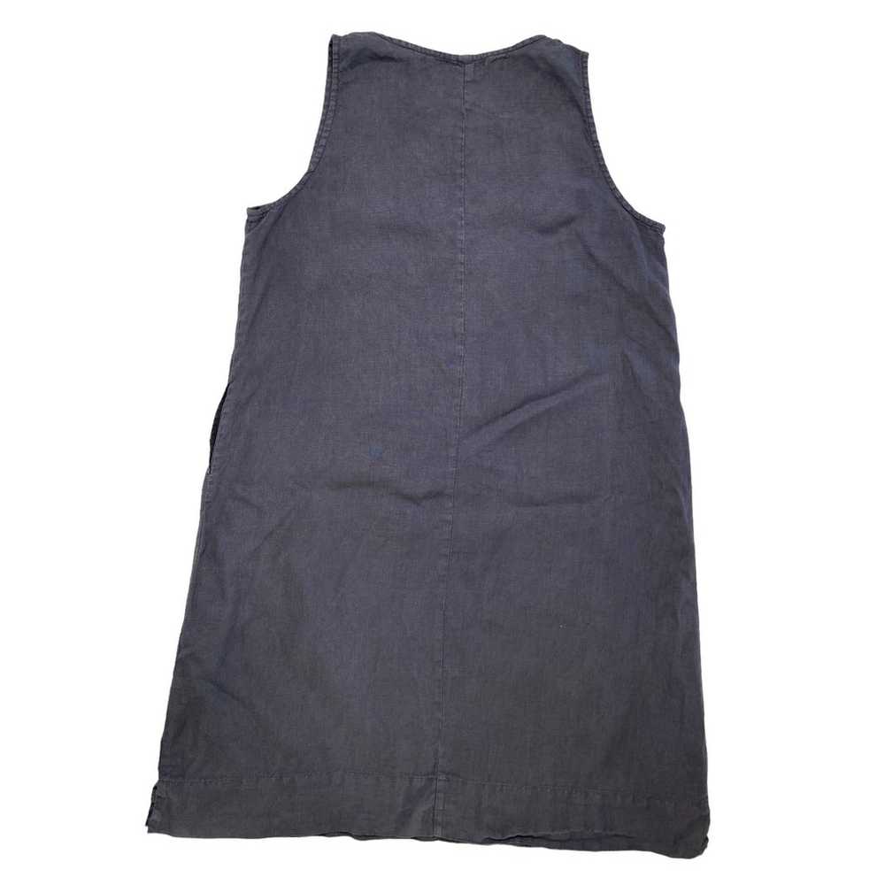 CUT LOOSE 100% Easy Linen Tank Dress in Charcoal … - image 5