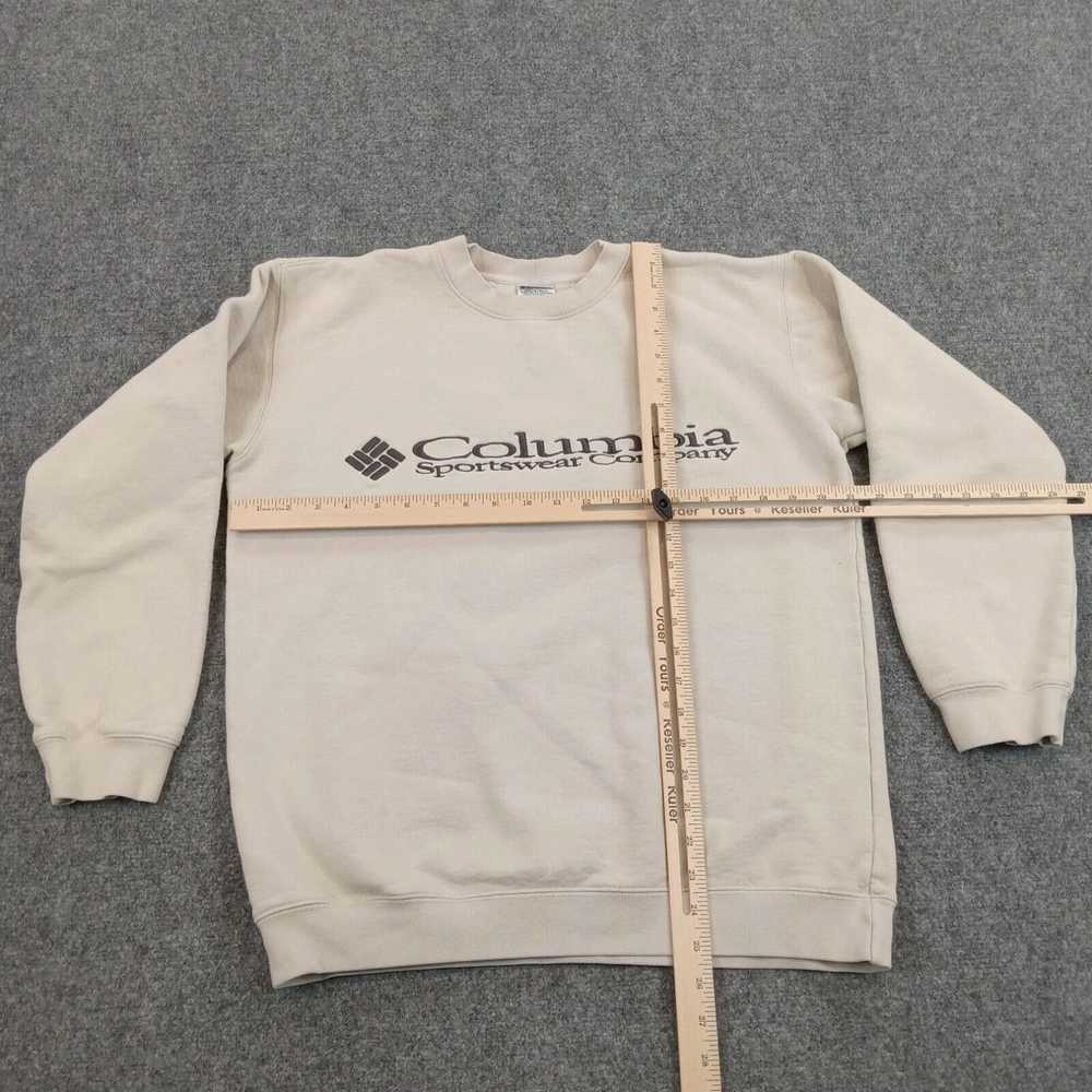 Vintage Columbia Sweatshirt Youth Extra Large Bei… - image 2