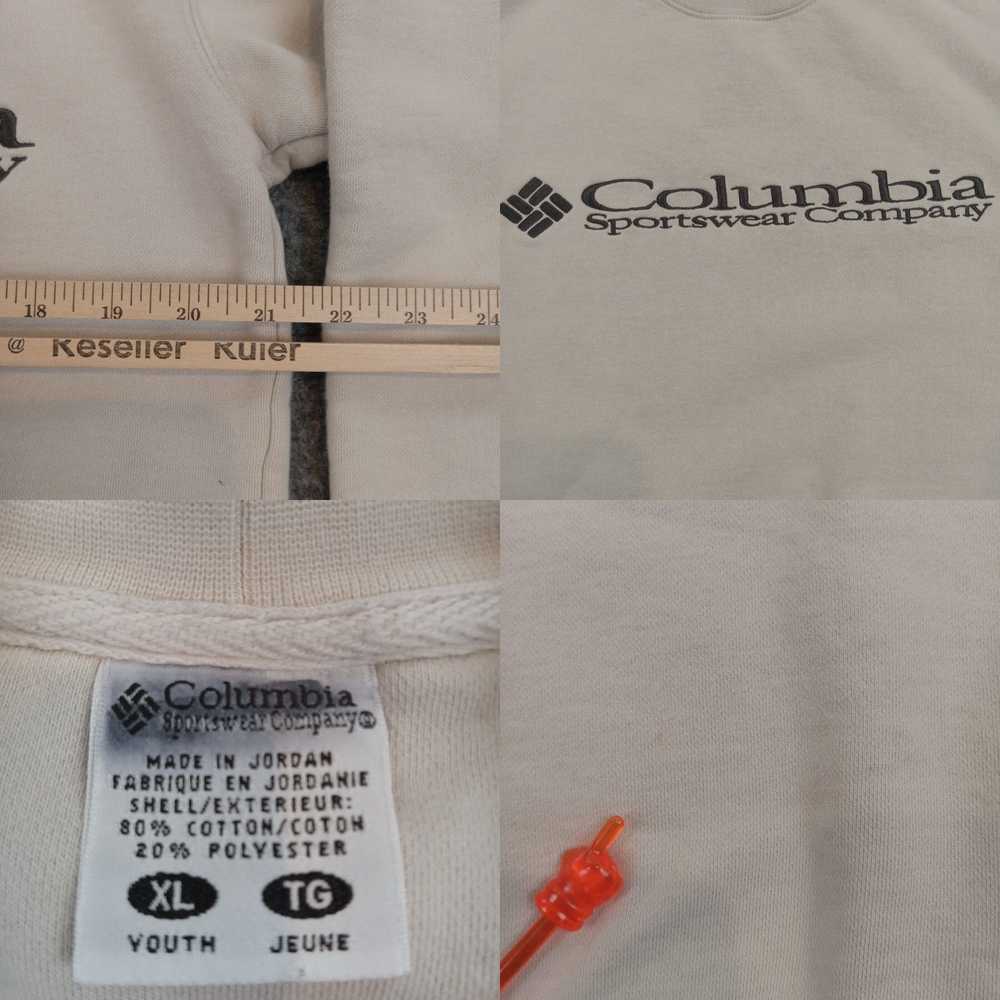 Vintage Columbia Sweatshirt Youth Extra Large Bei… - image 4