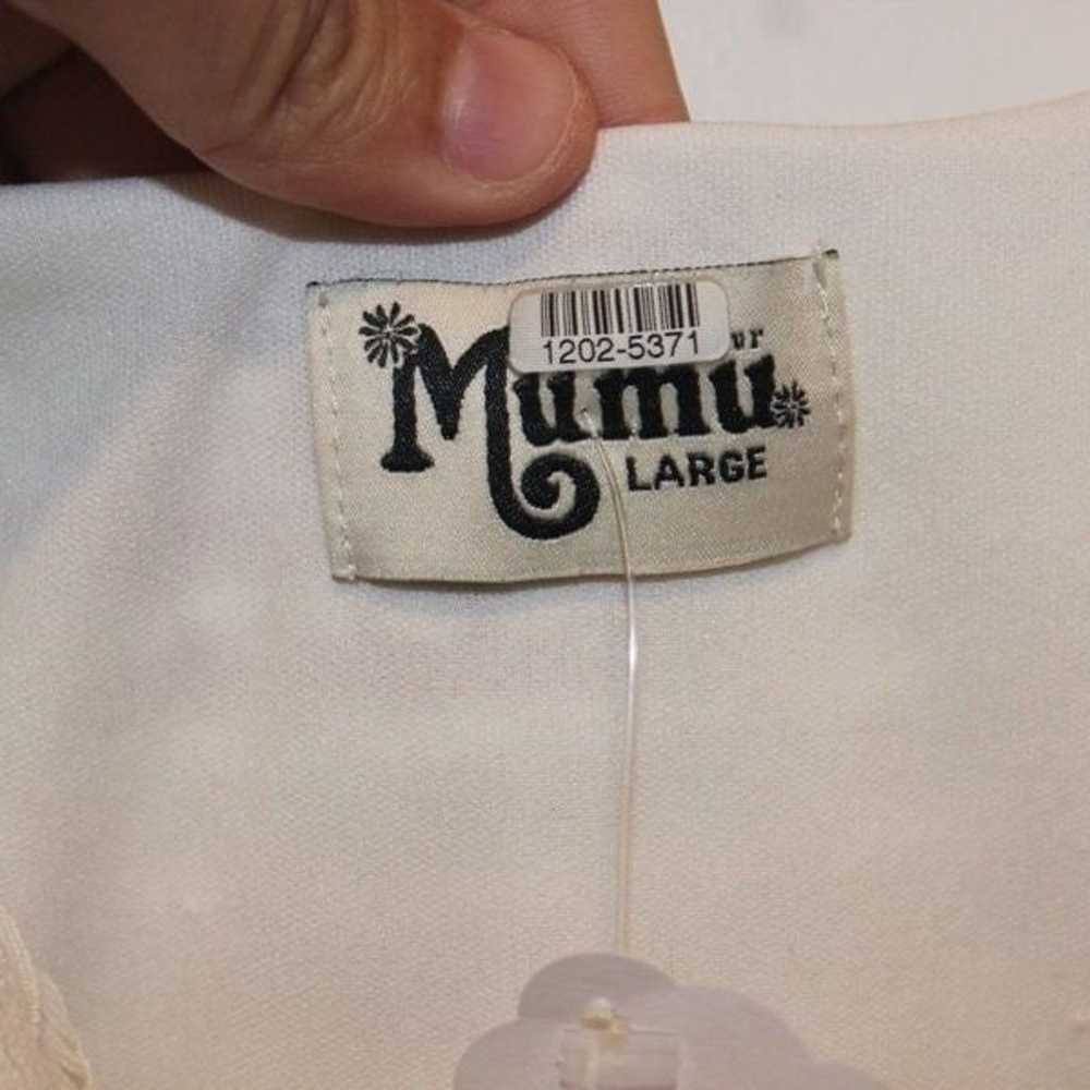 Show Me Your MuMu White Puff Sleeve Sheer Midi Dr… - image 6