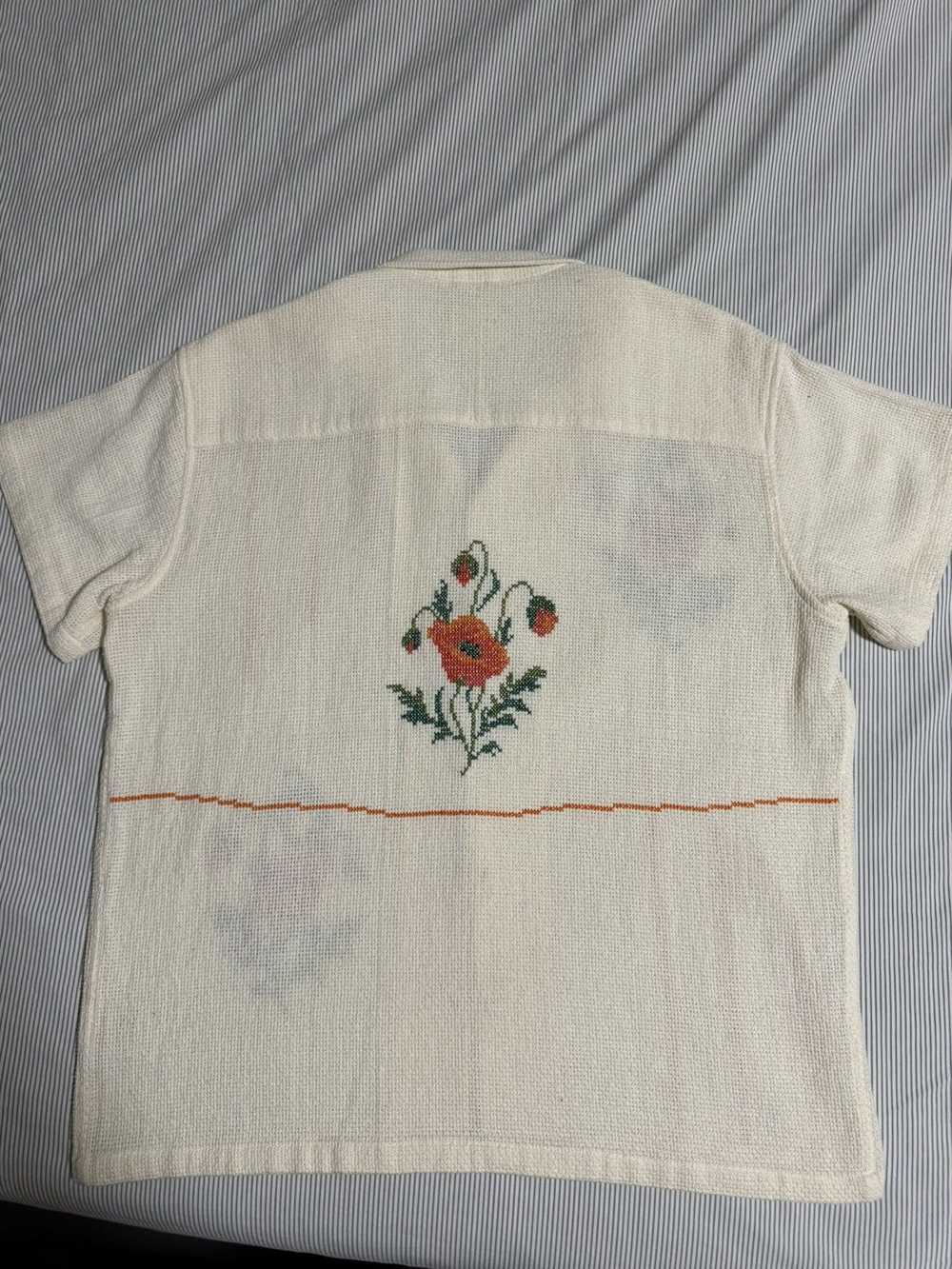 Harago Harago Cross Stitch Embroidered Shirt - image 2