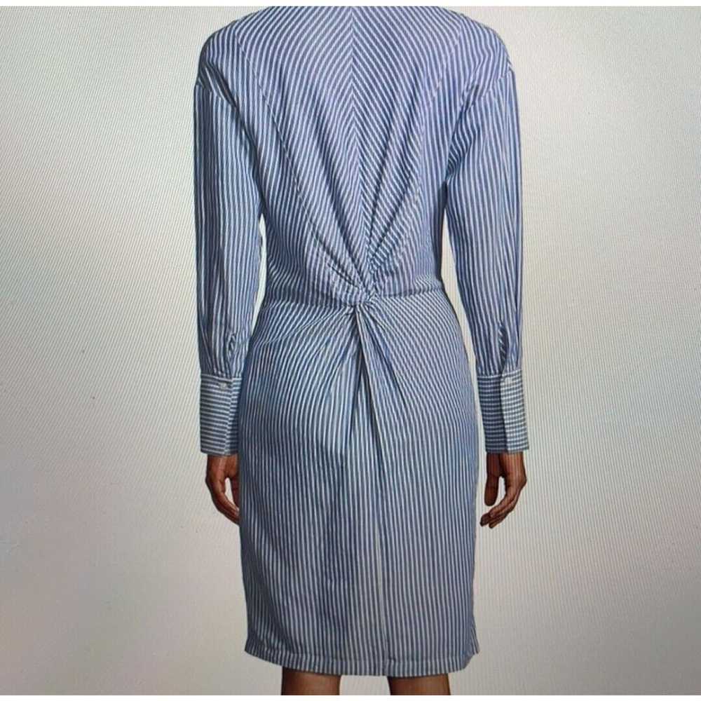 $395 Vince Womens Dress Sz XS White Blue Drapey S… - image 3