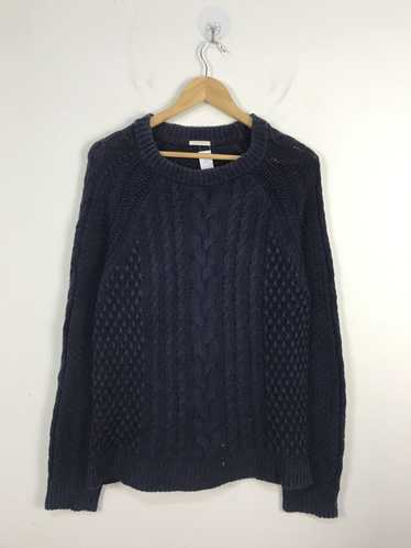 Aran Isles Knitwear × Coloured Cable Knit Sweater 