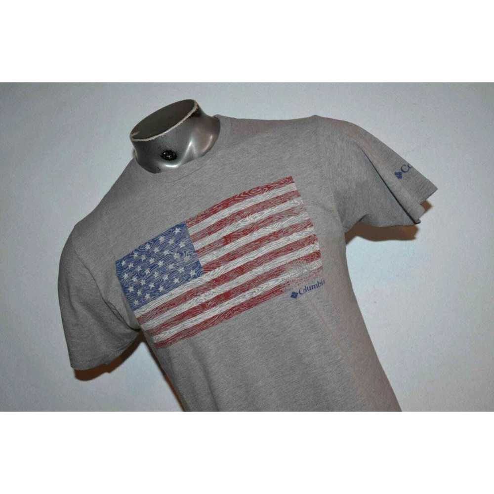 Vintage 21937 Columbia T-Shirt USA Flag Fourth Of… - image 3