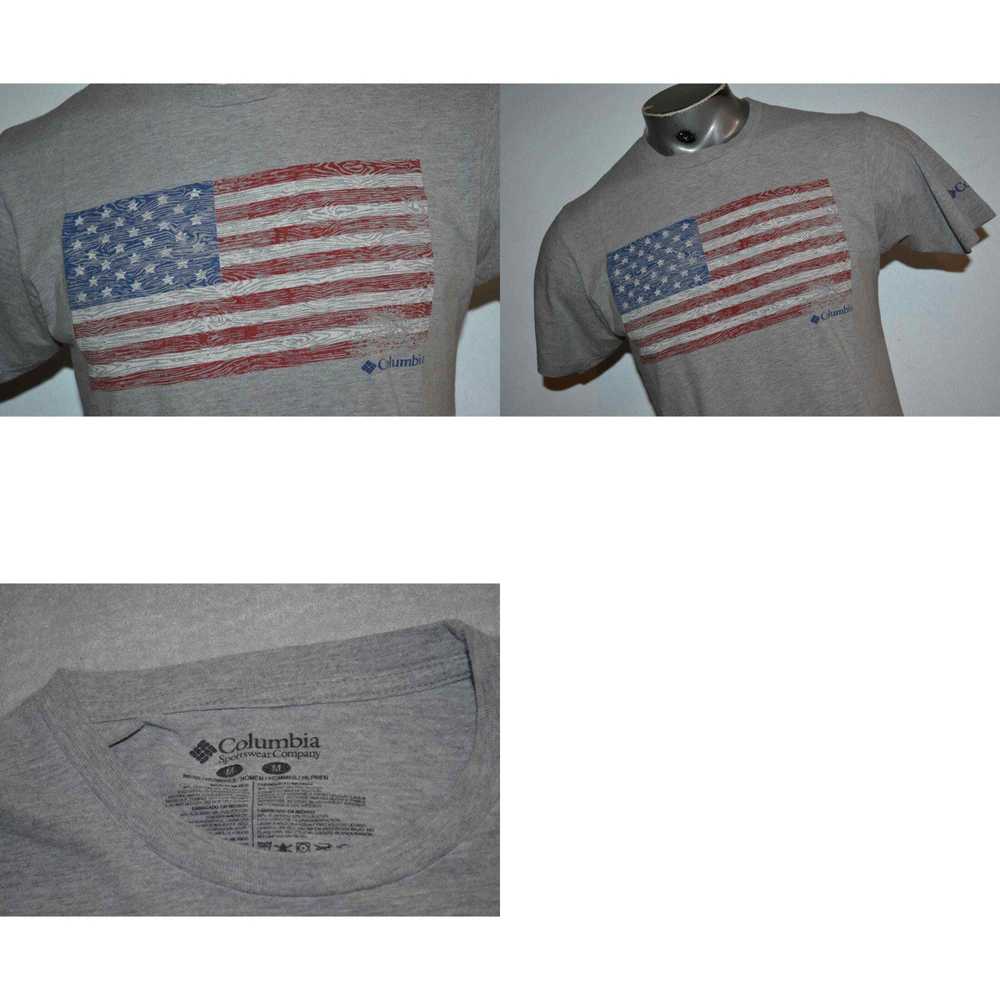 Vintage 21937 Columbia T-Shirt USA Flag Fourth Of… - image 4