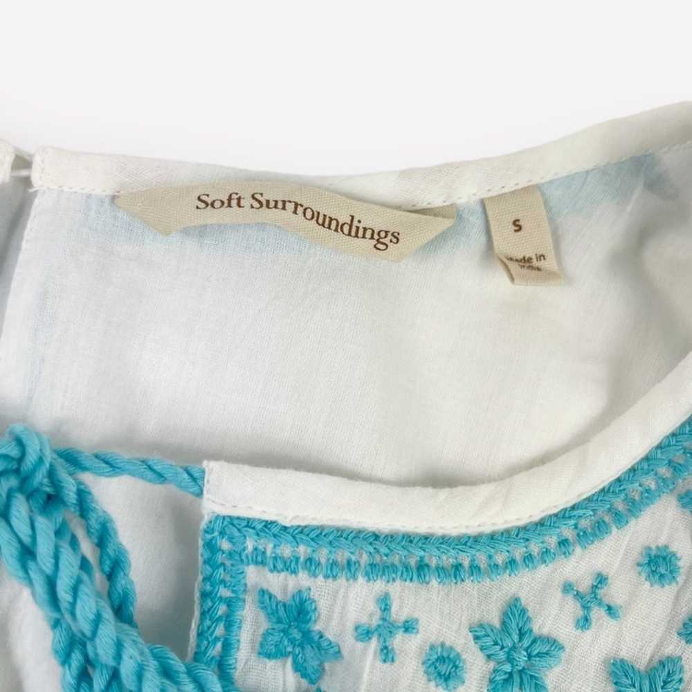 Soft Surroundings Juniper Embroidered Peasant Tie… - image 4