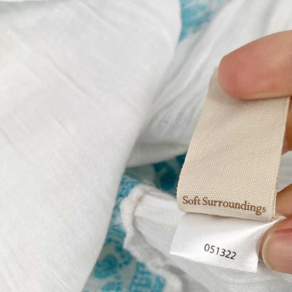 Soft Surroundings Juniper Embroidered Peasant Tie… - image 8