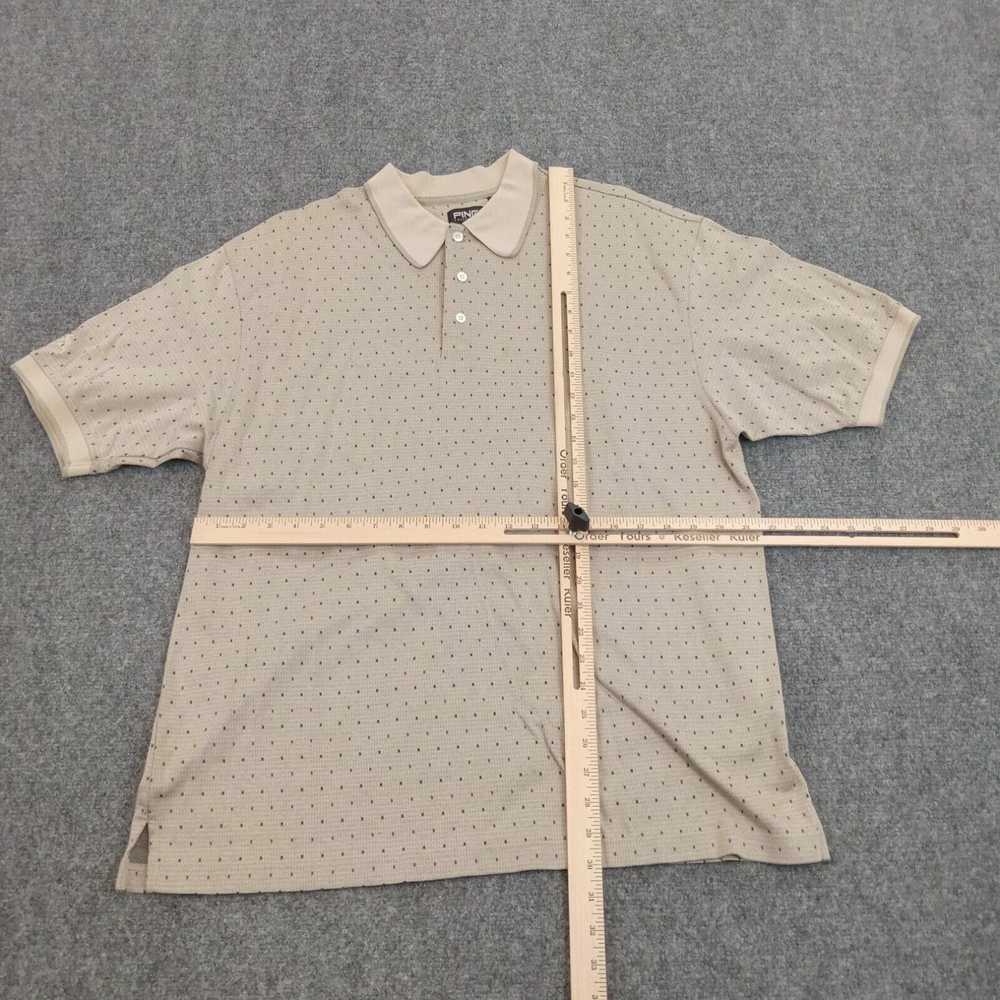 Vintage Ping Polo Shirt Mens Large Brown Short Sl… - image 2