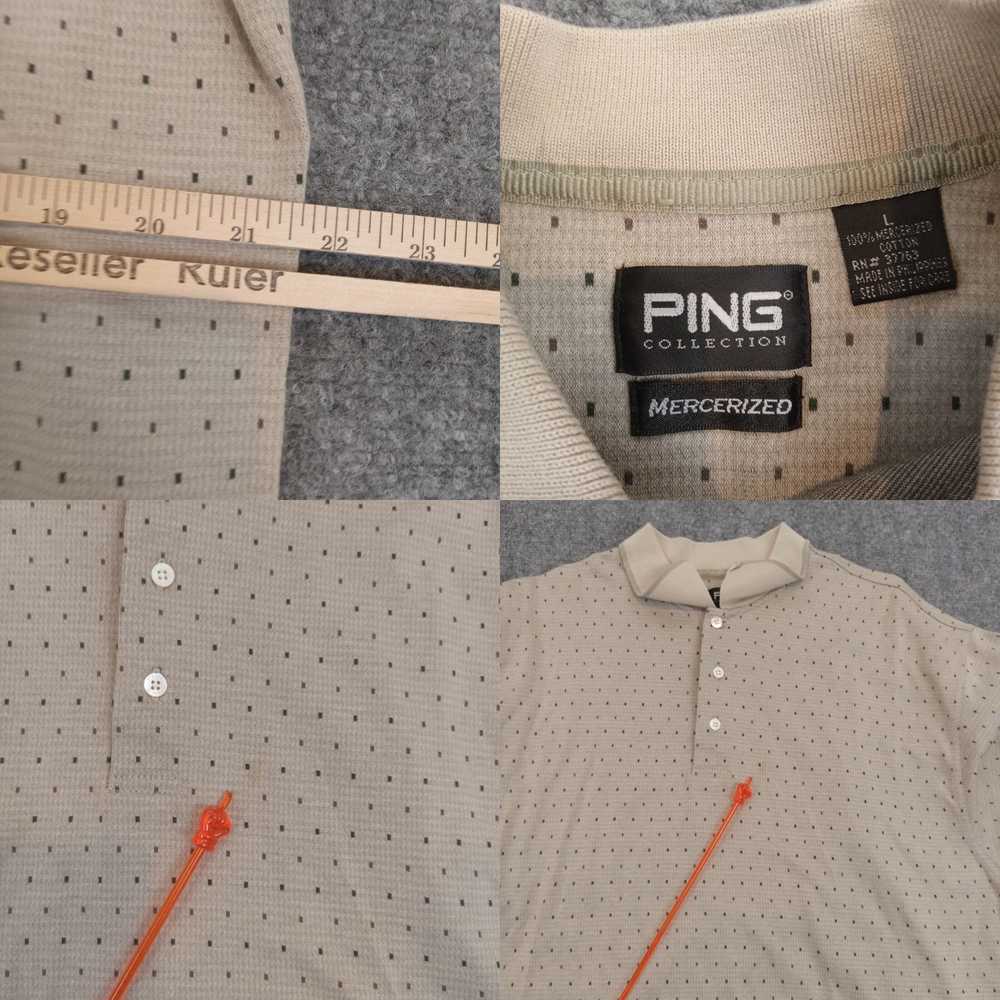 Vintage Ping Polo Shirt Mens Large Brown Short Sl… - image 4