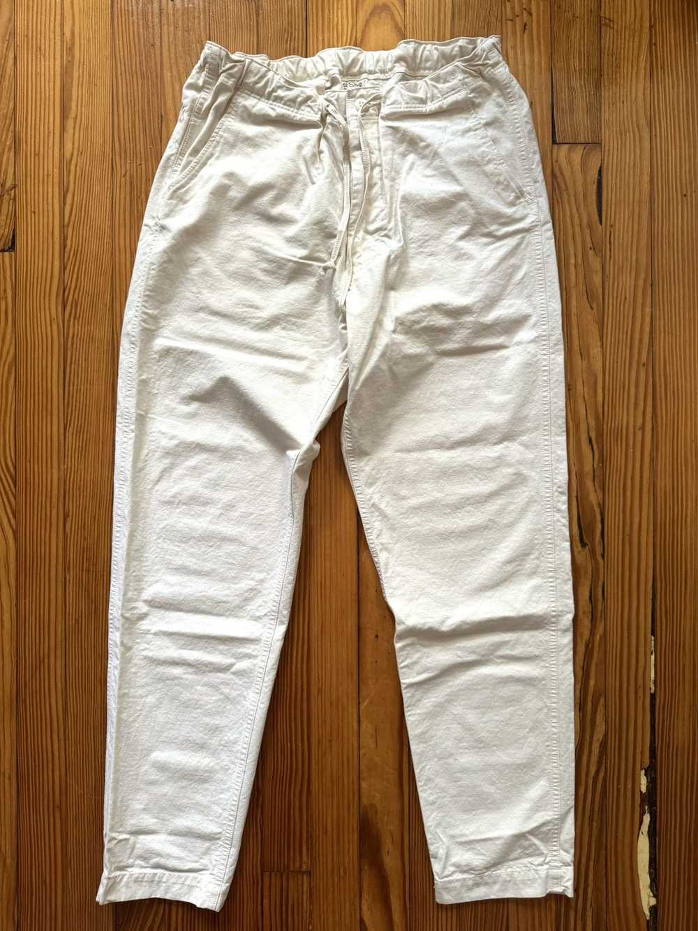 Orslow New Yorker Pants in Ecru Ripstop - image 1