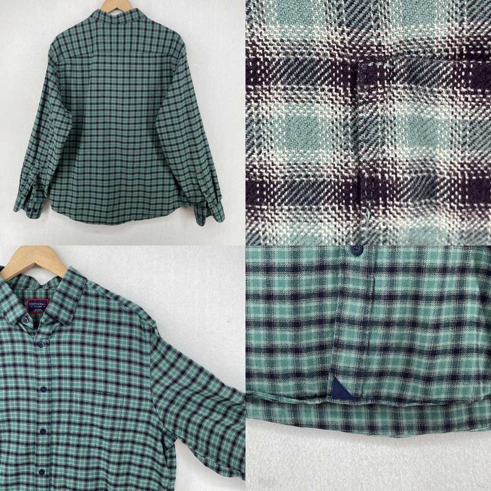 UNTUCKit UNTUCKIT Shirt Mens XL Flannel Cotton Ca… - image 4
