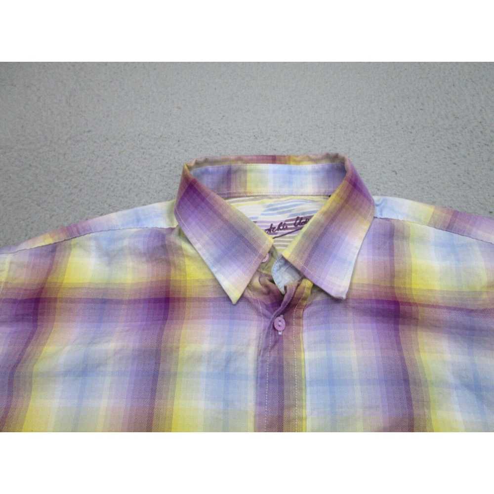 Bugatchi Bugatchi Uomo Shirt Adult Large Purple Y… - image 3