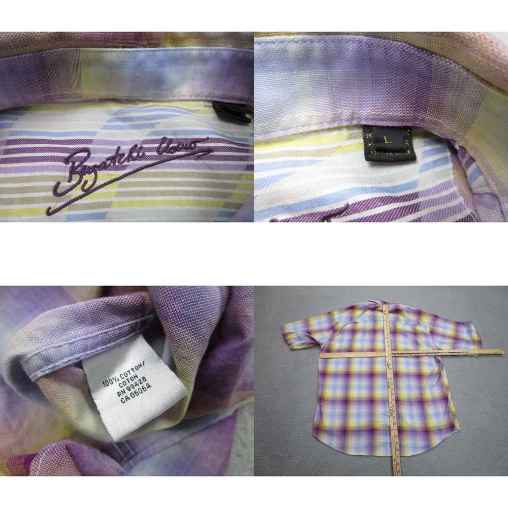 Bugatchi Bugatchi Uomo Shirt Adult Large Purple Y… - image 4