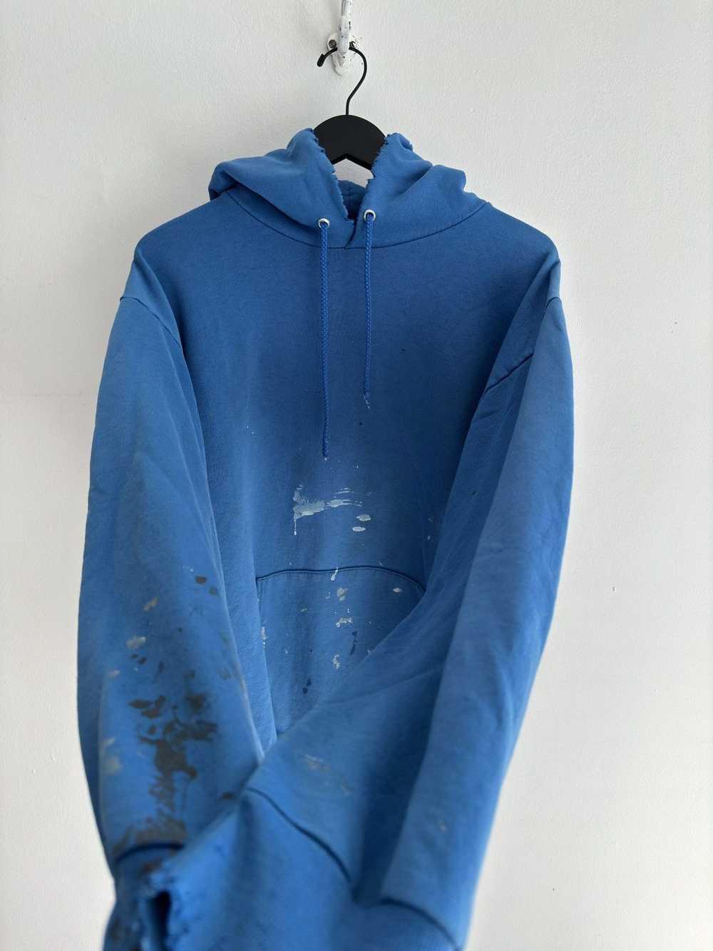 Vintage Vintage blue painters hoodie - image 2