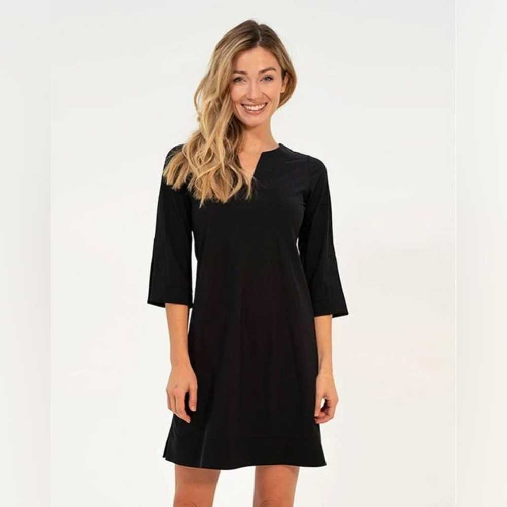 Jude Connally Megan Dress in Black Jude Cloth | XL - image 1