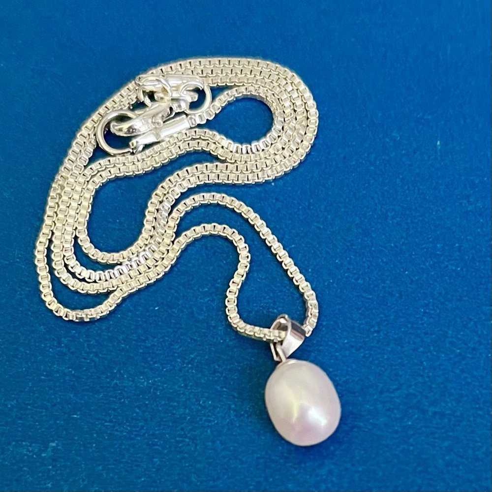 Sterling Silver AZLT White Solitary Pearl & Sterl… - image 8