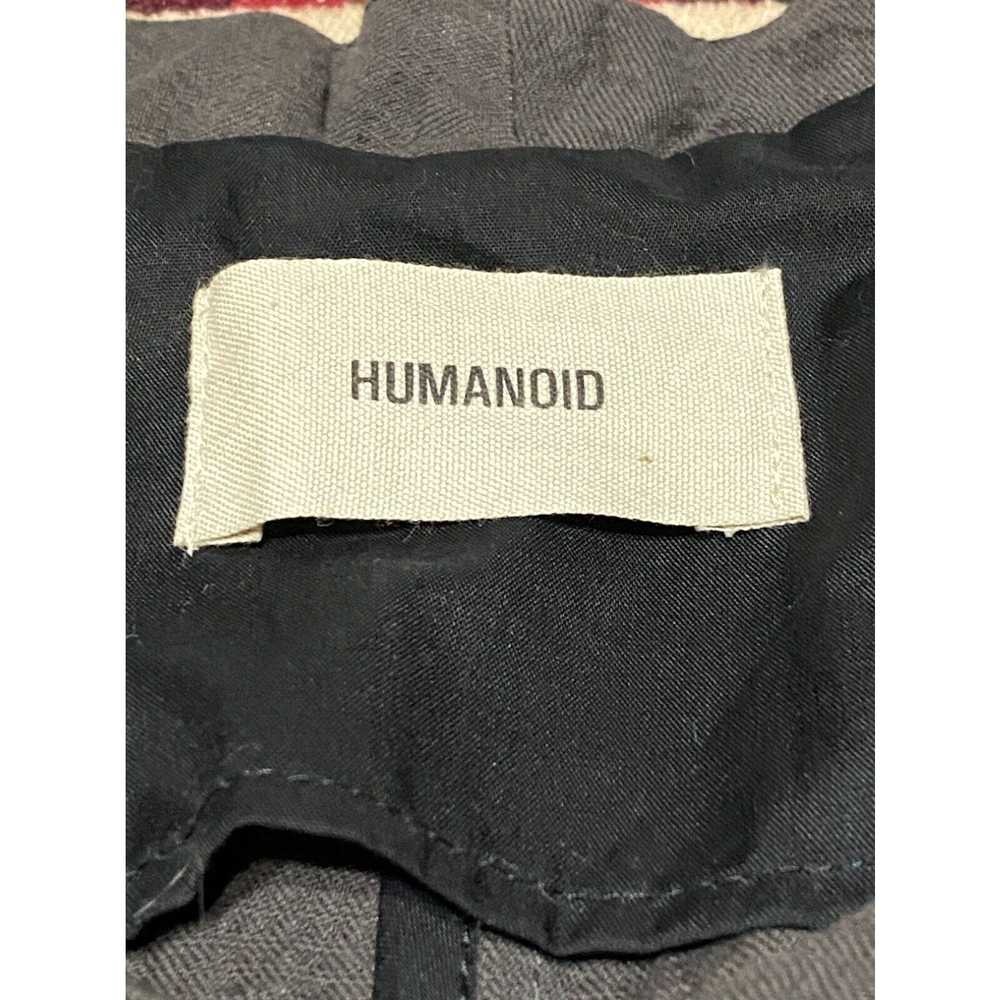 Olive Humanoid Vest Jacket Olive Green Sz S Leath… - image 3