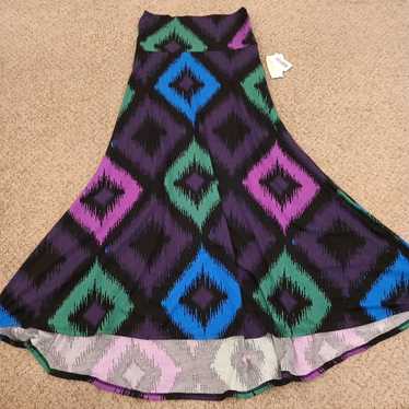 Vintage LuLaRoe Maxi Skirt Small Long Multicolor … - image 1