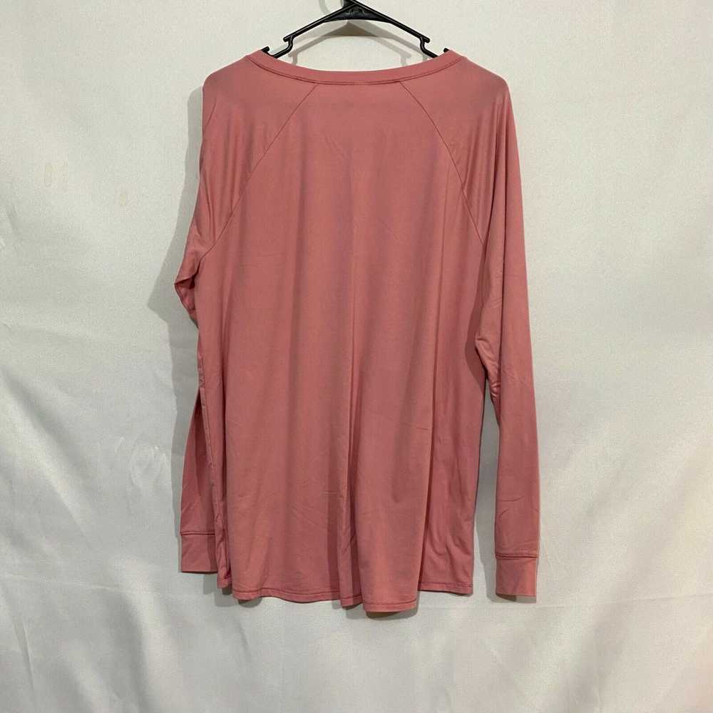 Vintage New Directions Womens Pink Long Sleeves V… - image 2