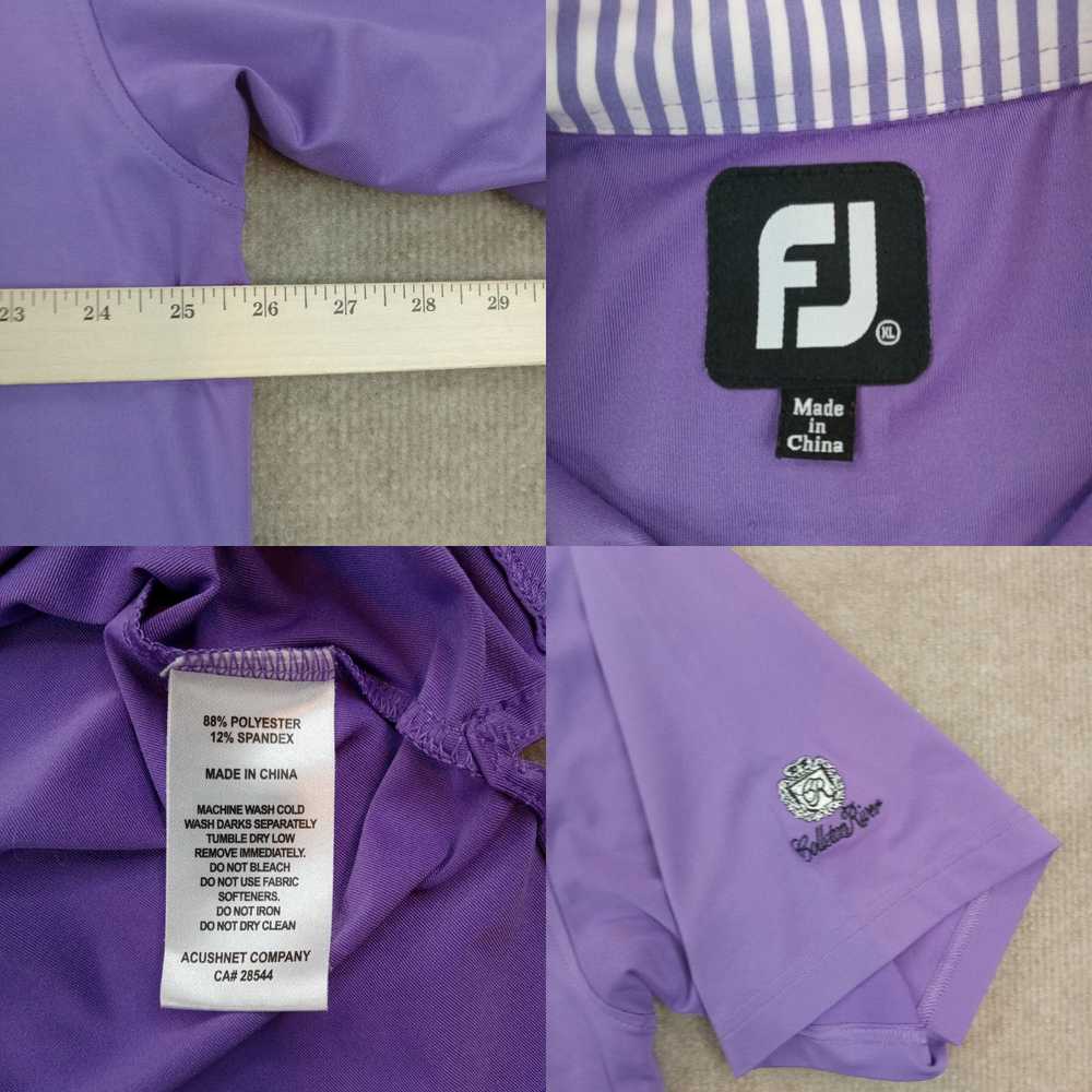 Footjoy Footjoy Polo Shirt Men XL Purple Short Sl… - image 4