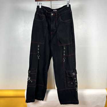 Vintage Baggy wide leg chain goth jeans - image 1