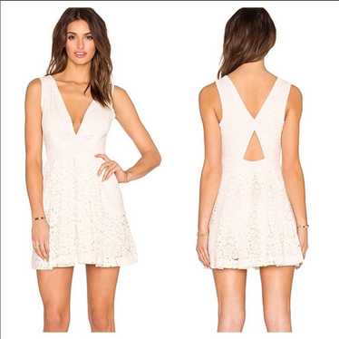 Free People Lovely in Lace Cream Dress