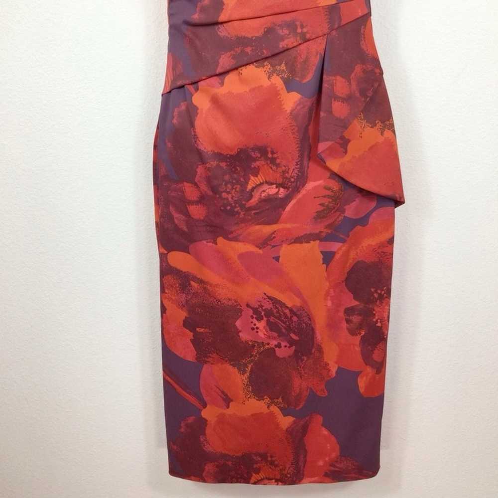 KAREN MILLEN Floral Sleeveless Pencil Dress Peplu… - image 4