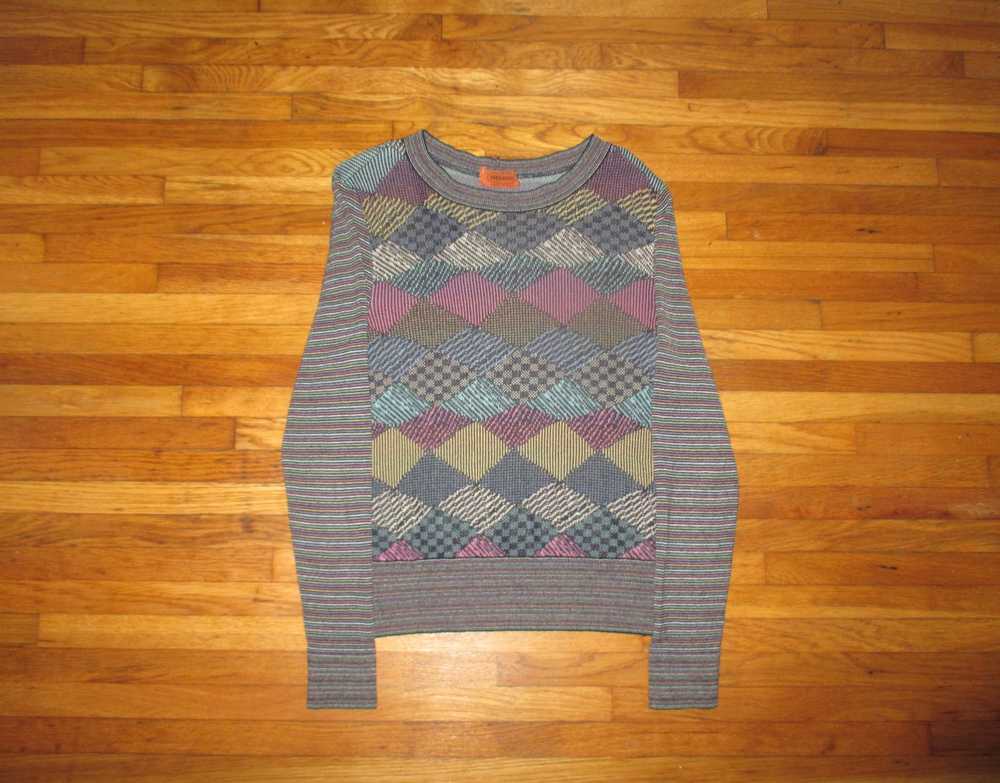 Missoni Vintage 1980s Missoni Vaporwave Sweater R… - image 1