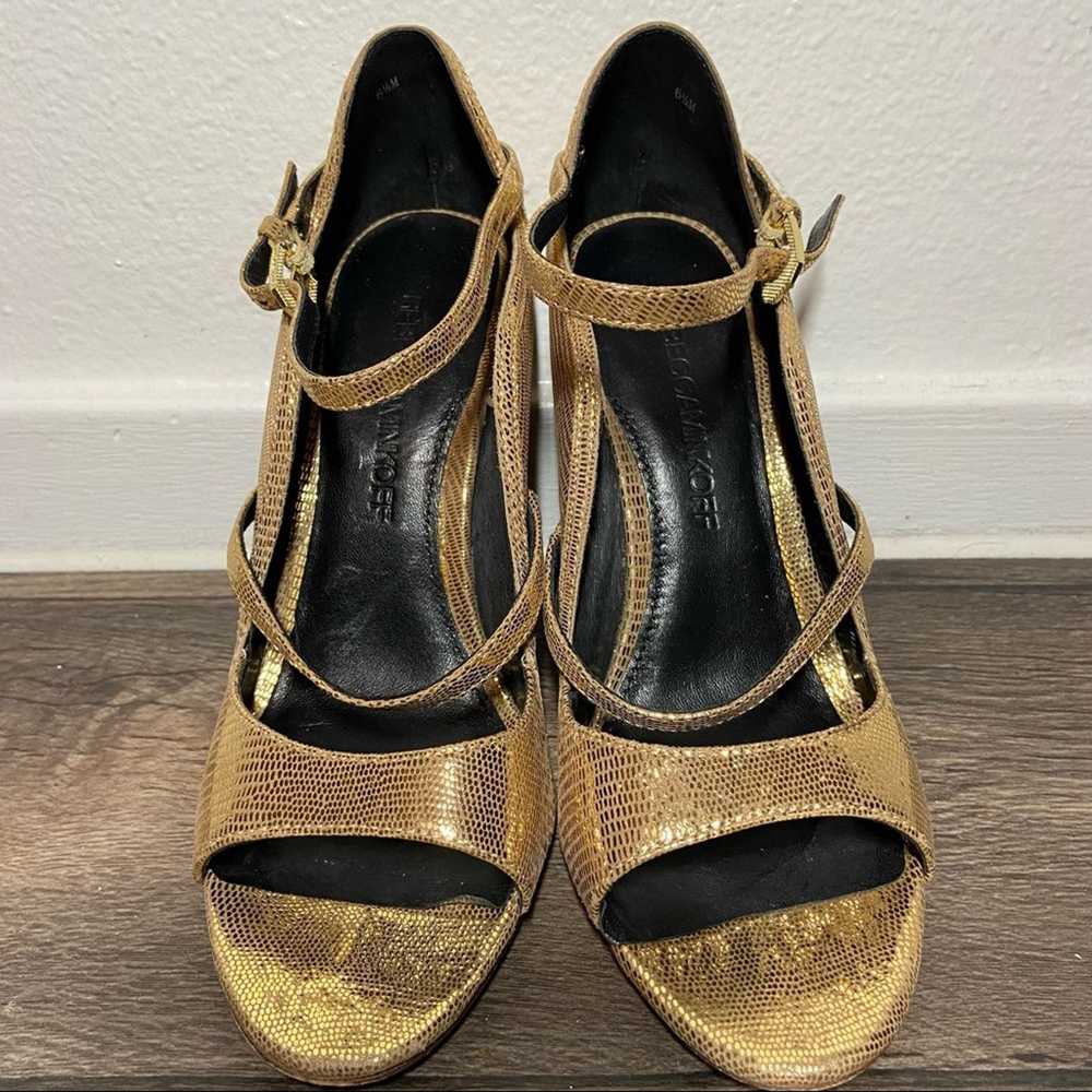 Other Rebecca minkoff penny gold Mary Janes scall… - image 3