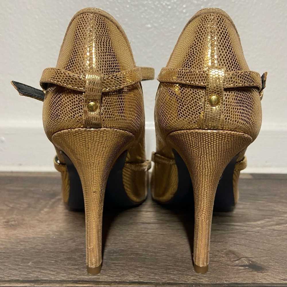 Other Rebecca minkoff penny gold Mary Janes scall… - image 4