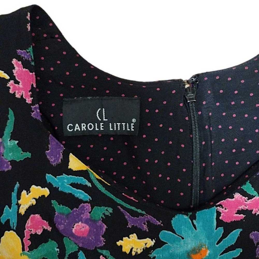 Carole Little Floral Print Midi Dress, 80s Vintag… - image 4
