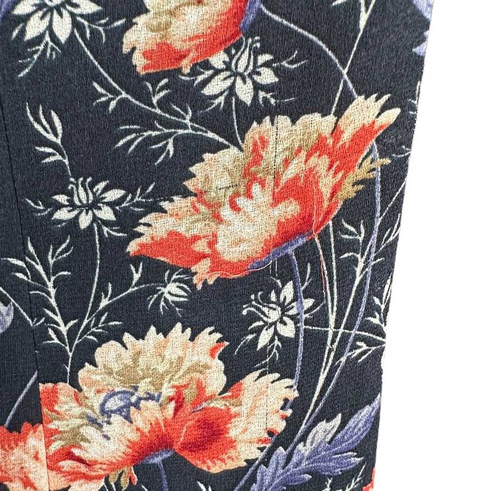Zara Floral Chiffon Midi Dress with Pockets Elbow… - image 11