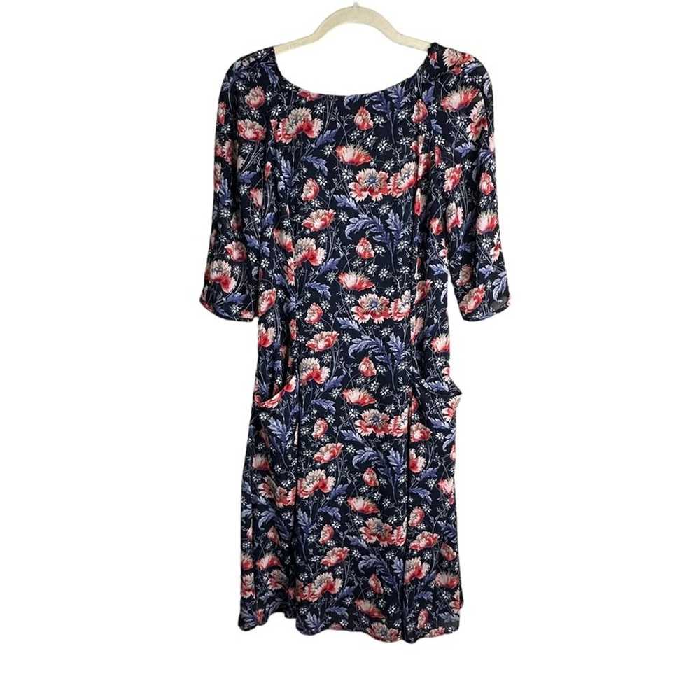 Zara Floral Chiffon Midi Dress with Pockets Elbow… - image 12