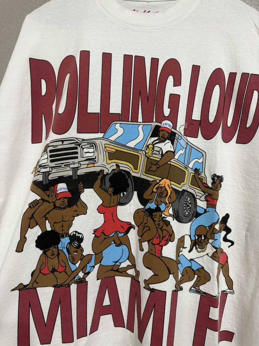 Asap Rocky A$AP ROCKY x Miami rolling loud T-shirt - image 2