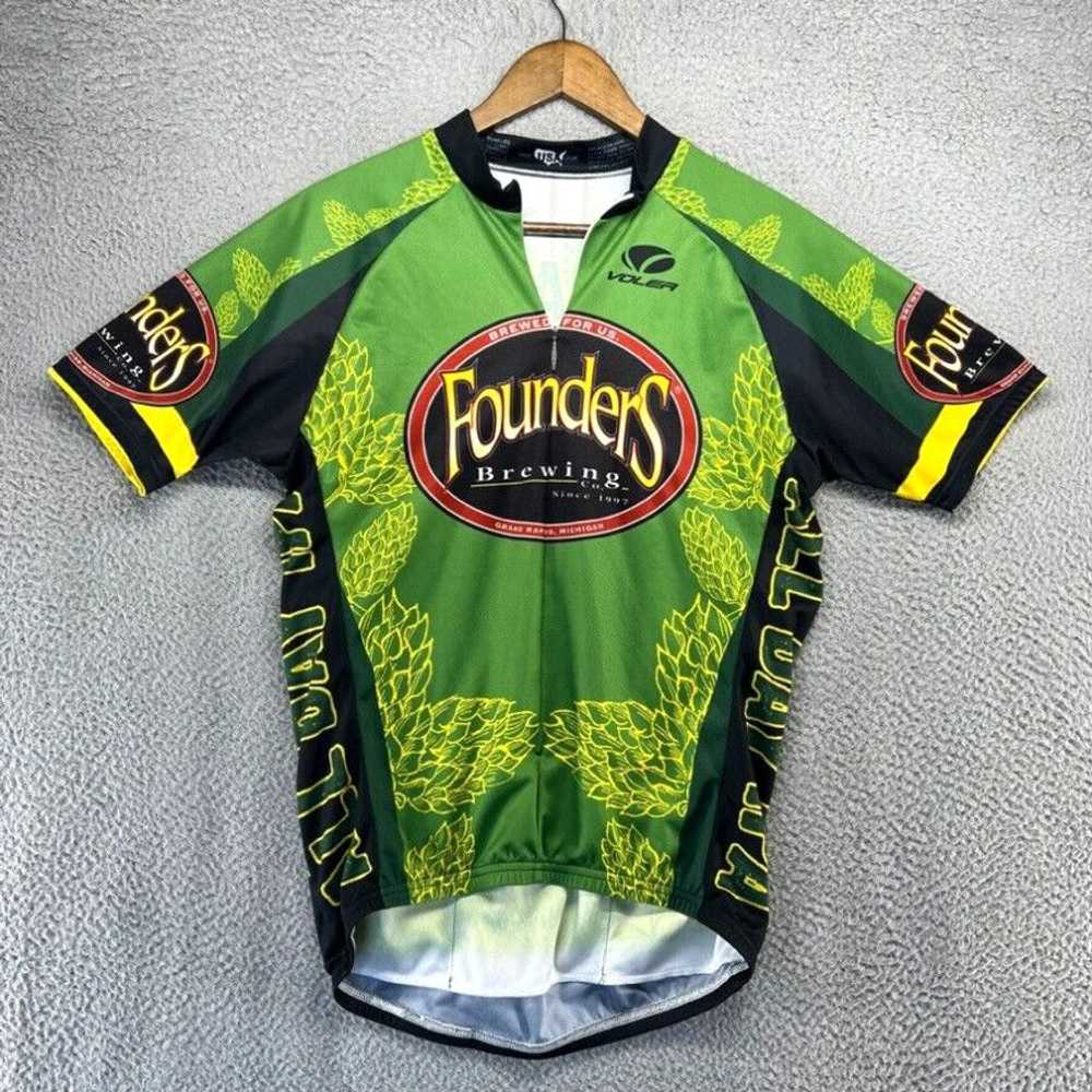 Vintage Founders Brewing Cycling Jersey Men's Lar… - image 1